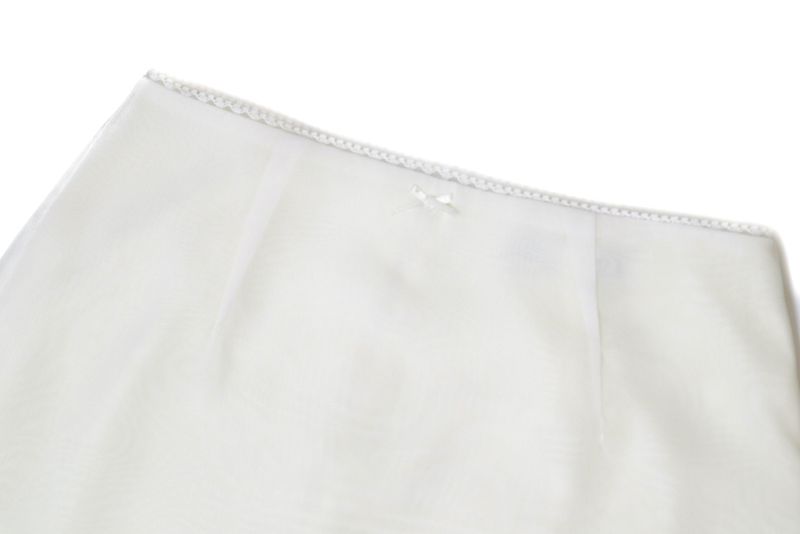 Lisha wrap long skirt (white)
