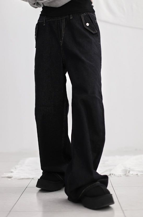 EEUN（イウン）の「Band-layered low denim pants（Pants）」