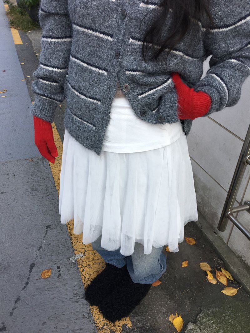Le Sheer Layered Skirt (1color)
