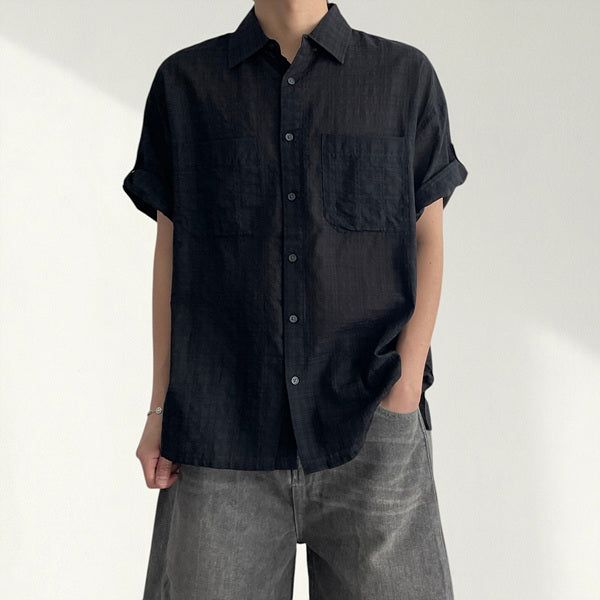 voarc（ボアク）の「Wab Check Roll-up Snap Short Sleeve Shirt（Tops）」