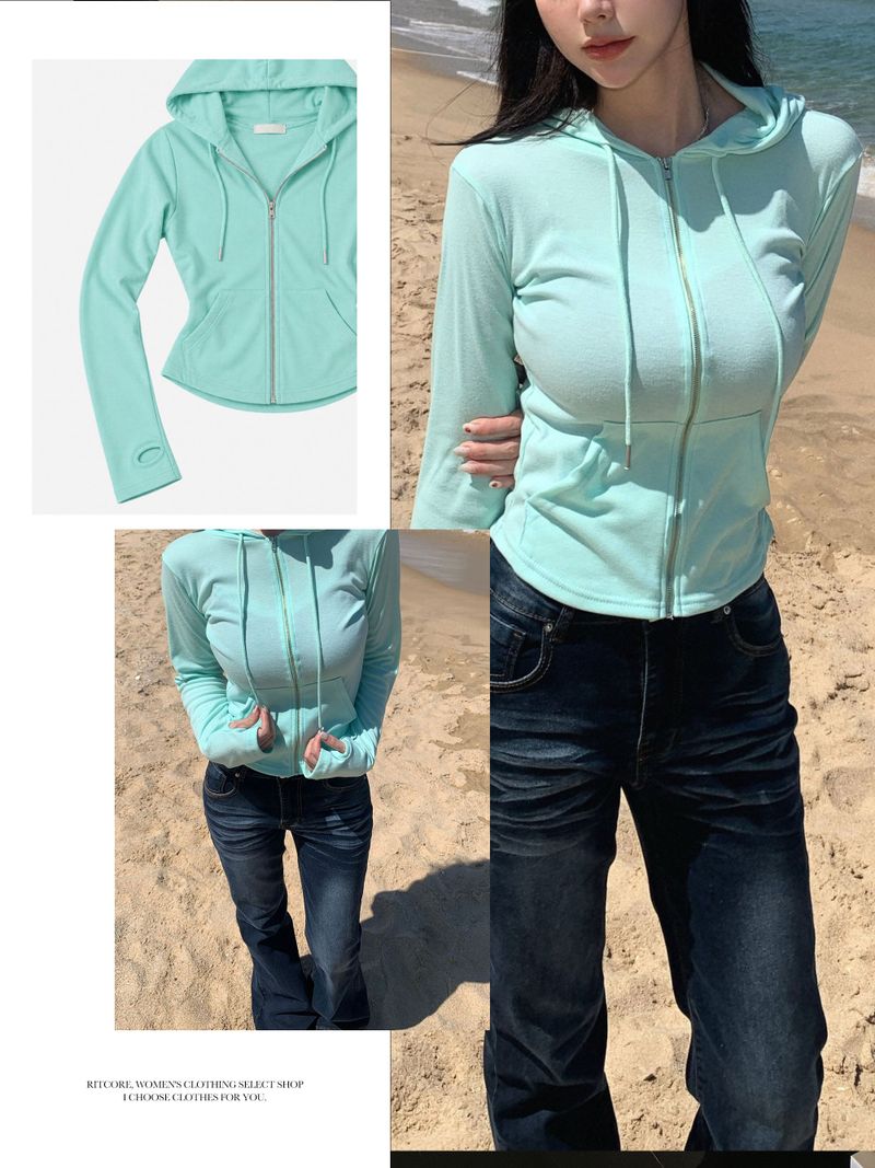 Ray Slim Hoodie Zip-up (12c)