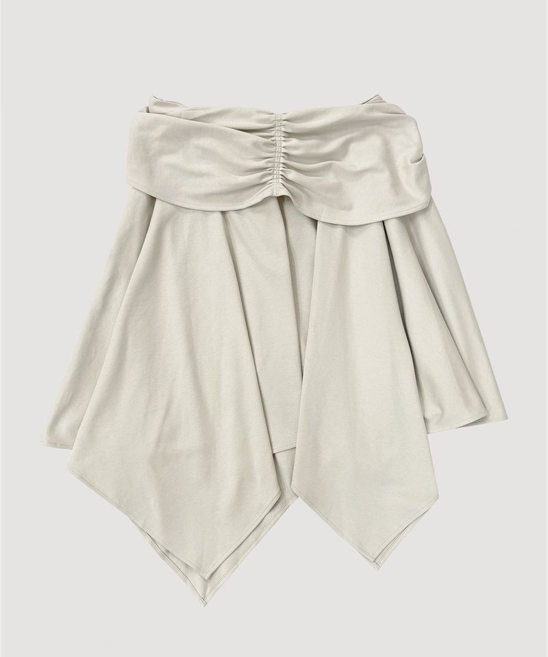 ASYMMETRIC DRAPE SKIRT