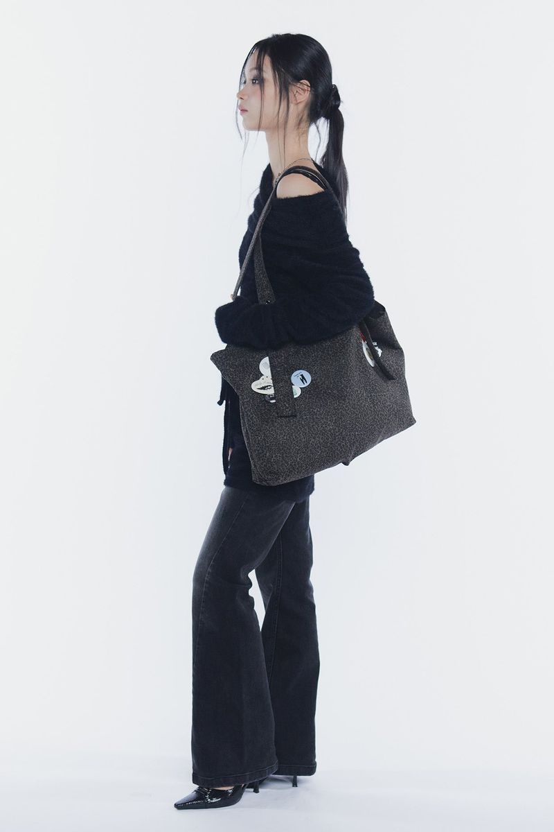 BELTED SHOULDER BAG leopard