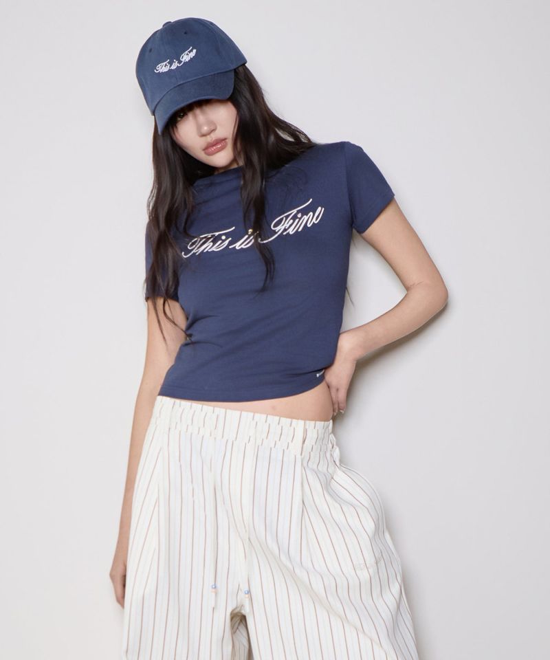 Cropped Signature Tee