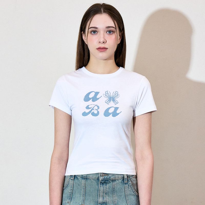 VETEZE(ベテゼ)の「AUBEA ABA STAR - RIBBON HALF T (3color) (Tops)」