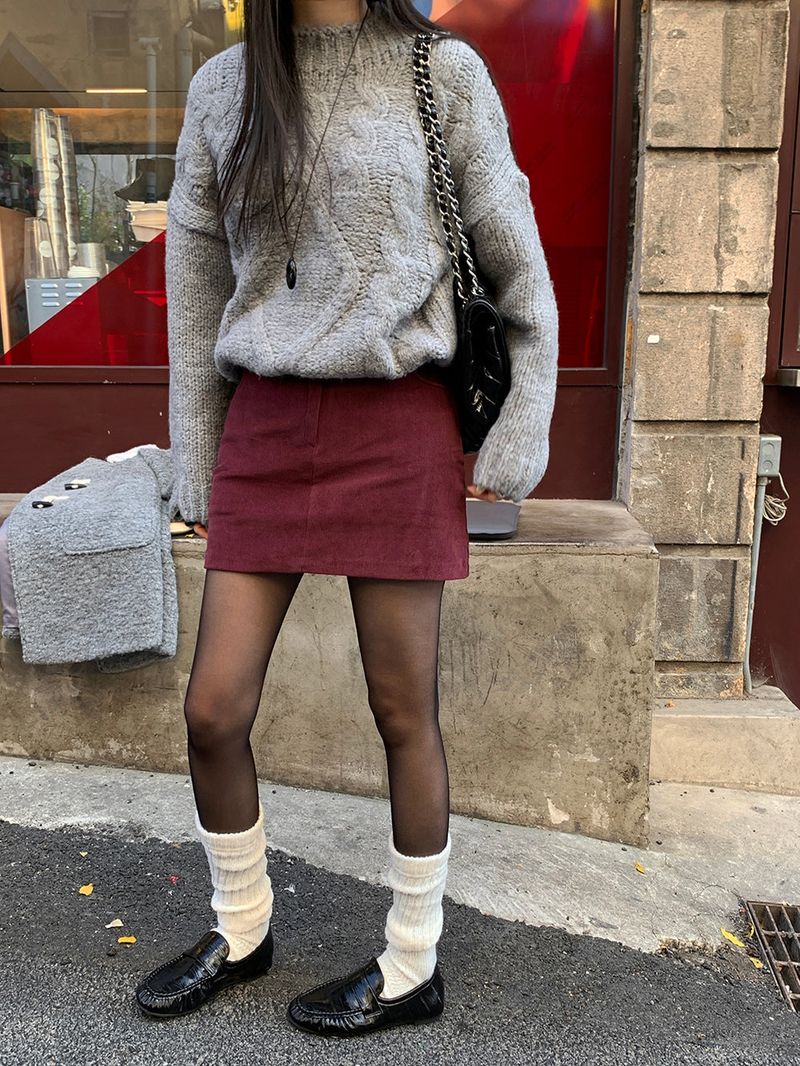 [MADE] MUHR HIGH-NECK CABLE KNIT