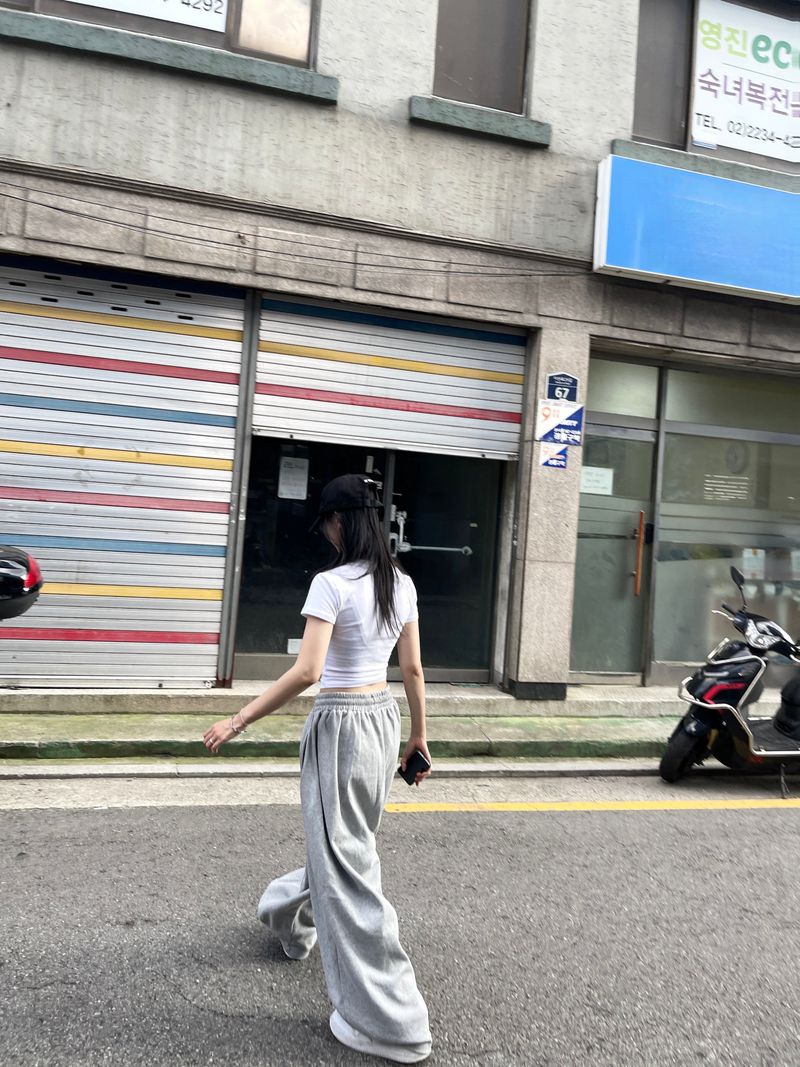 Kafka dart banding wide pants