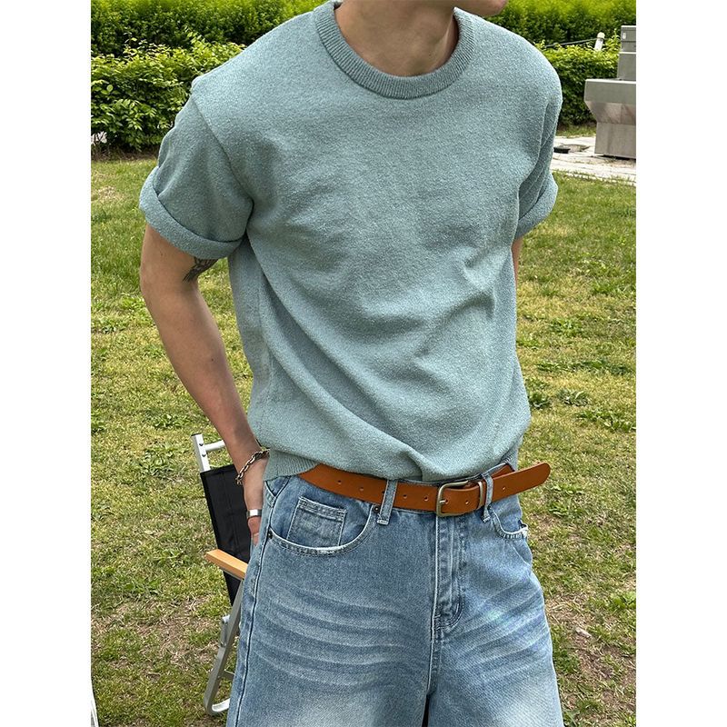 LAURANT（ロラン）の「[S/S] Boucle round neck half knit(6color)（Tops）」