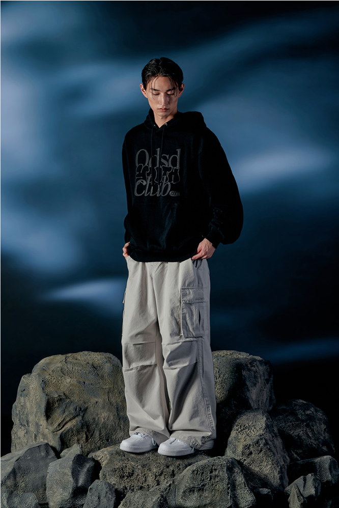 ODSD Embossing Logo Oversized Fit Hoodie
