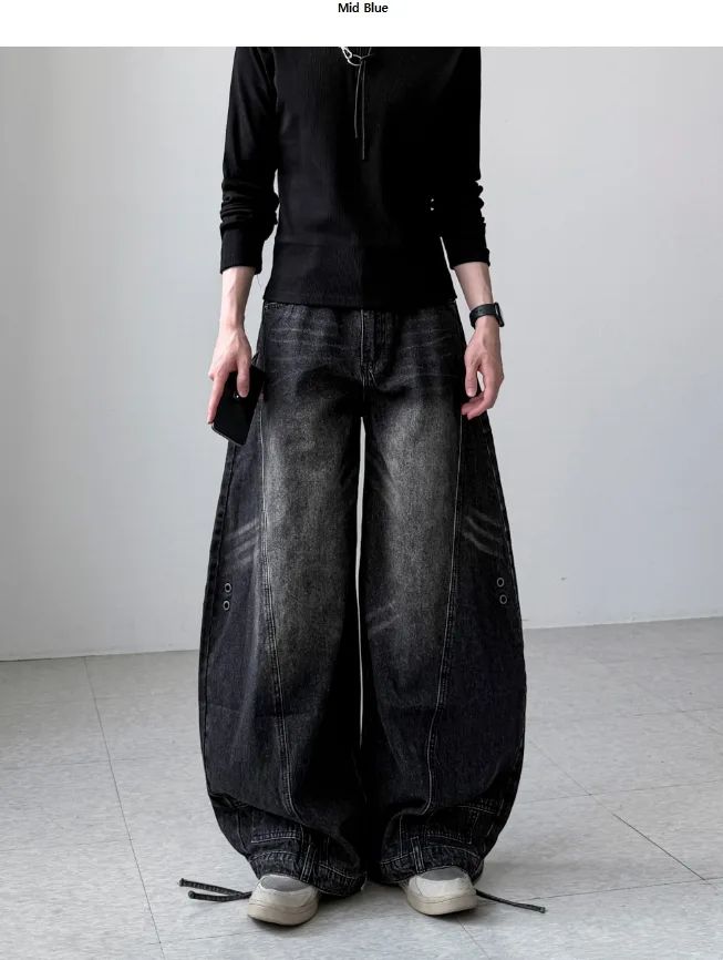YOURNUS（ユアナス）の「Obi Strap Curve Denim（Pants）」