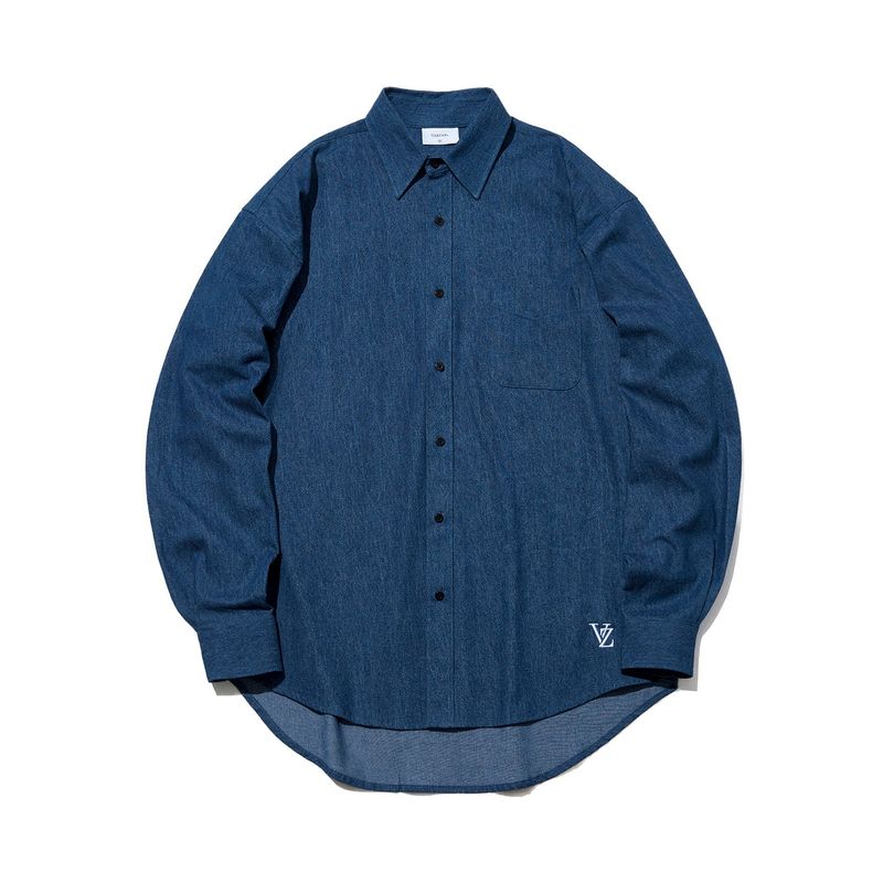 VARZAR(バザール)の「3D Monogram Over Fit Denim Shirts Blue(Tops)」