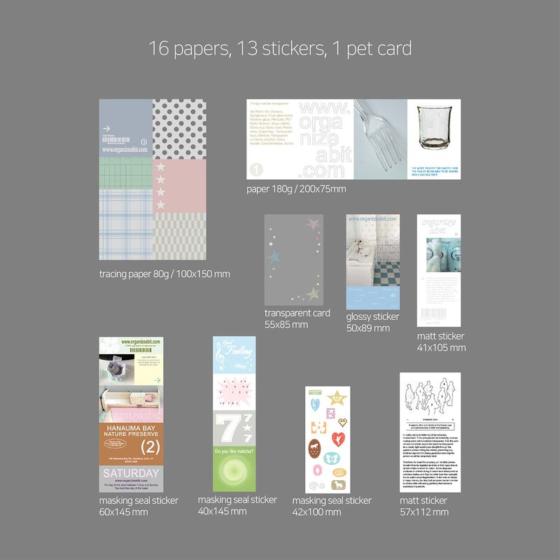 oab clear pack / scrap sticker set