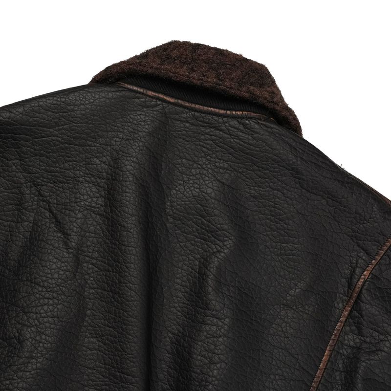 ALL Coyote Sealing Leather Bomber Jacket (2 colors)