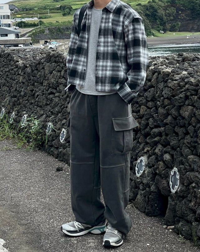 Fade Crop Check Shirt