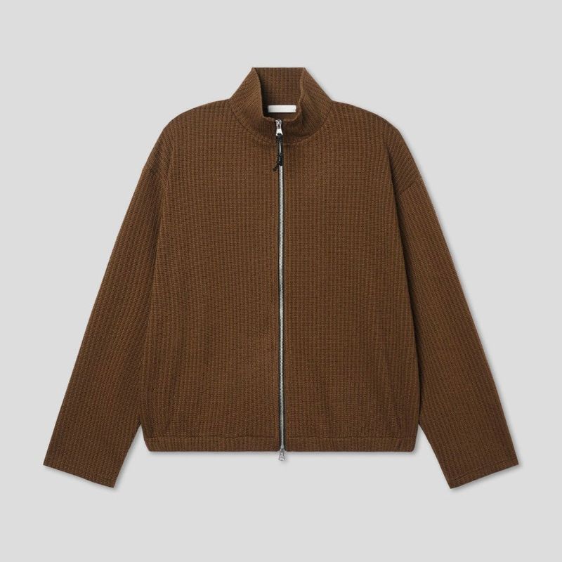 Junky Knitted Zip Up (3color)