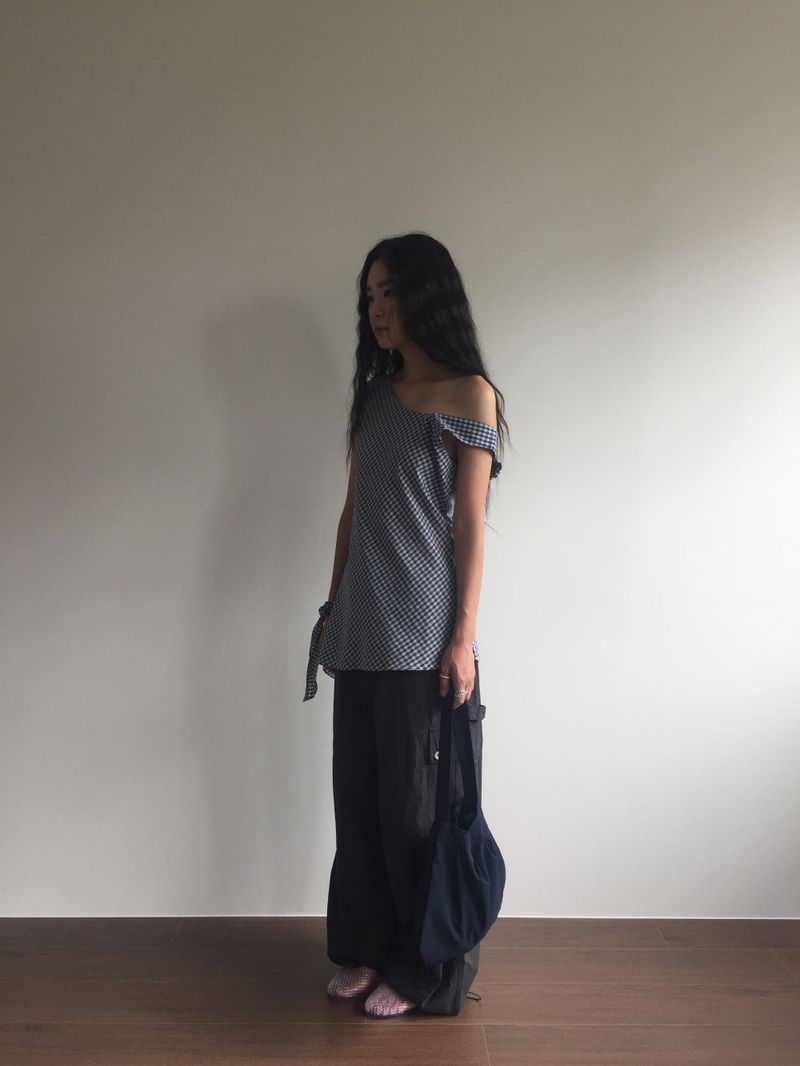 Peep Wide Cargo Pants (3color)