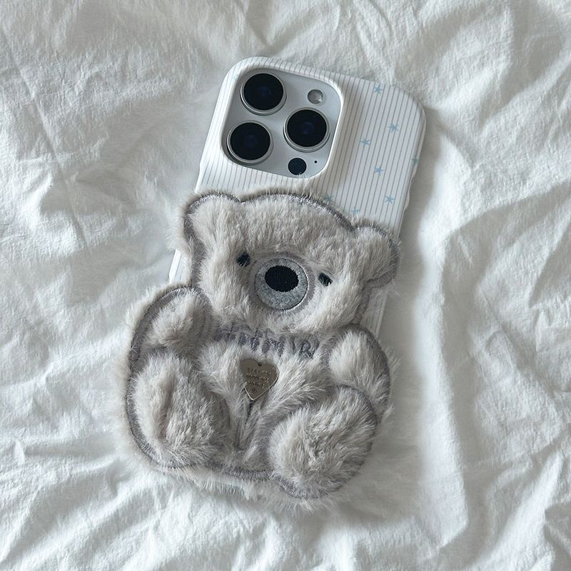 SUN CASE PATCH COZY BEAR GRAY