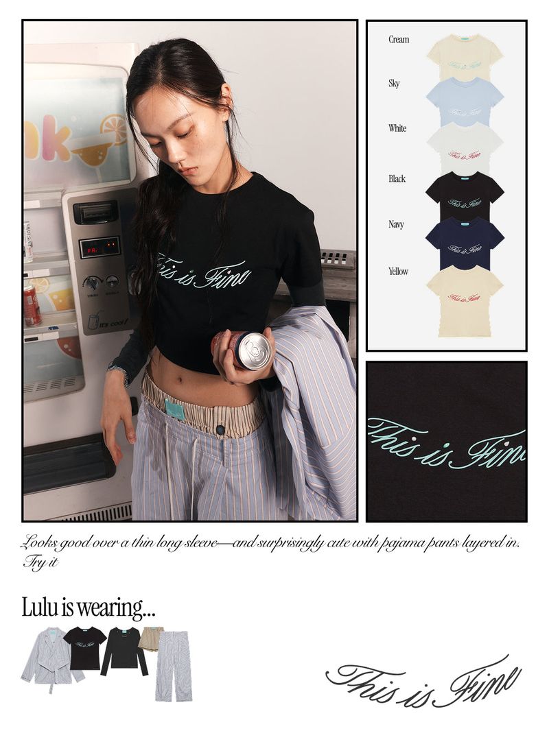 Cropped Signature Tee