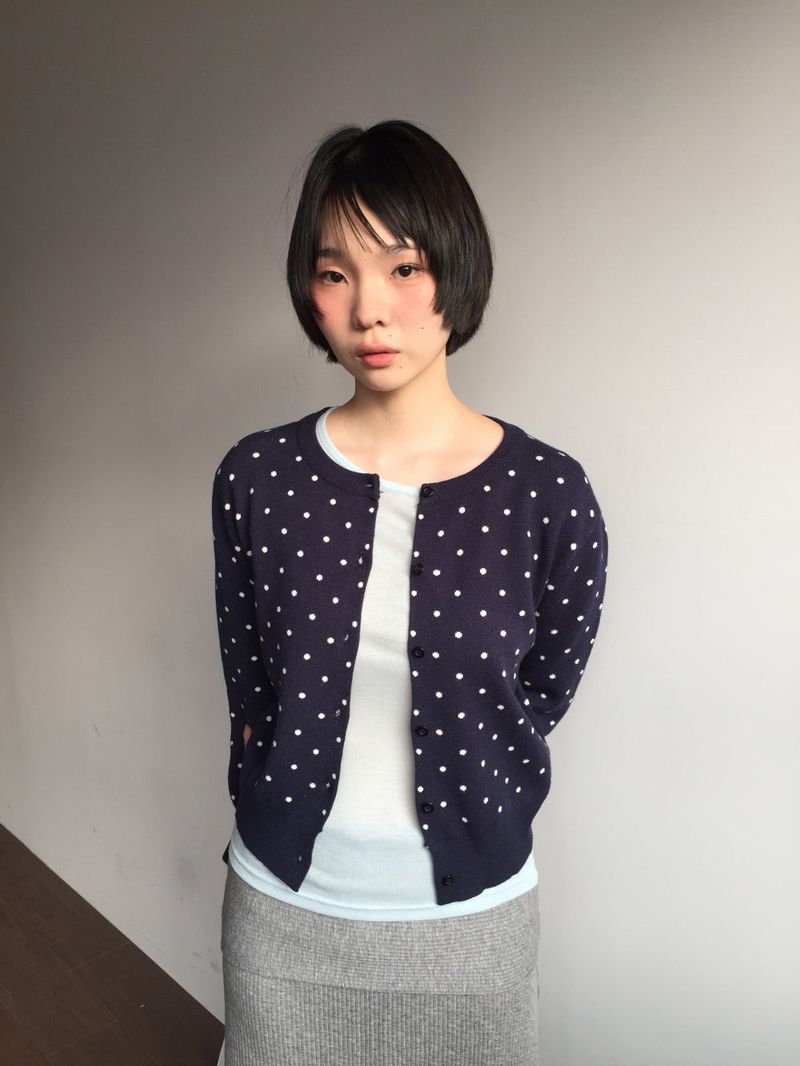 Vero Poa Dot Cardigan (3color)