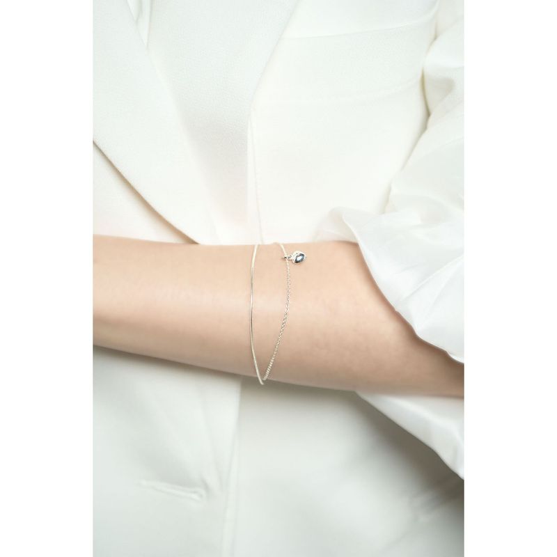 Minimal Heart Simbol Bracelet (Silver 925)