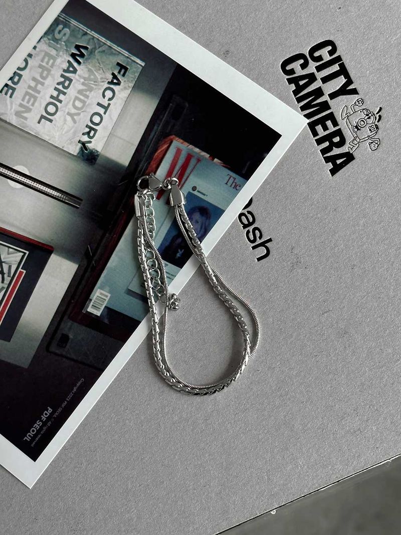 ASCLO Layered Chain Bracelet