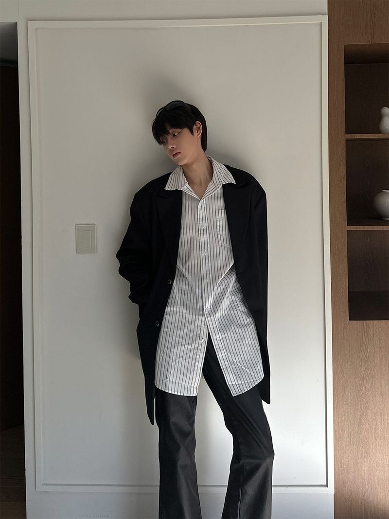 ASCLO Power Shoulder Blazer (3color)