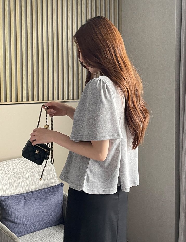 Moang Cut Puff Flare T-Shirt