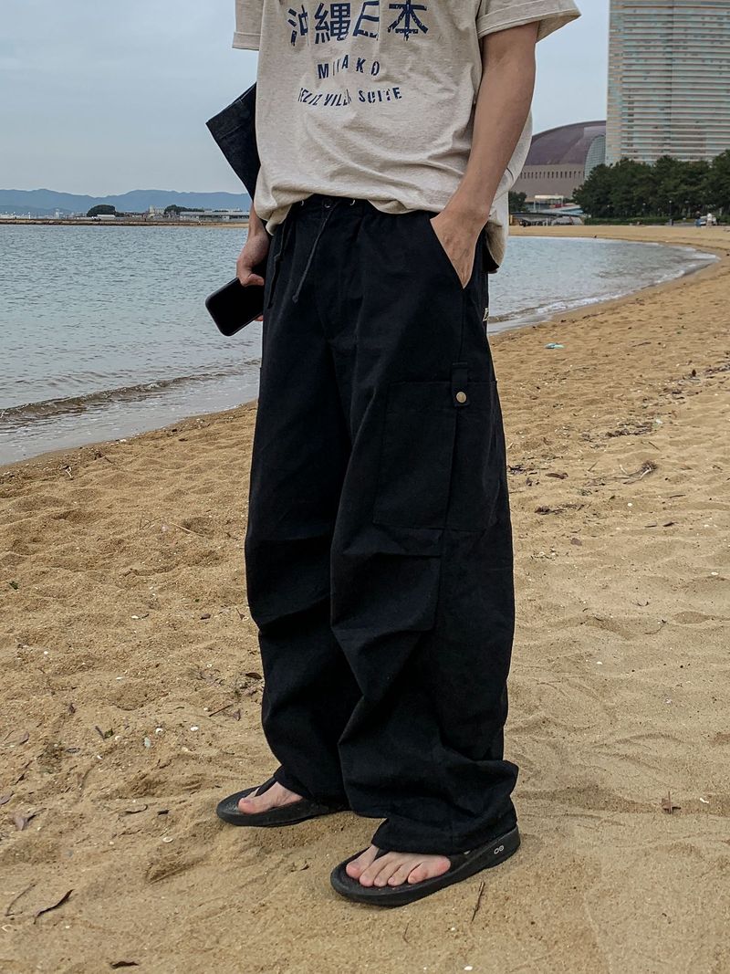 Hama Patch Wide Cargo Pants