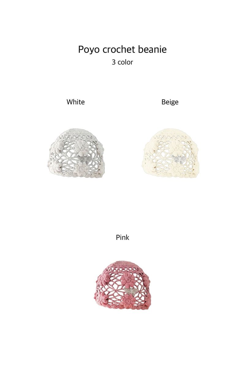 Poyo crochet beanie_3colors