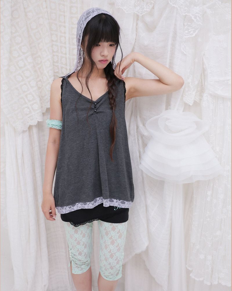 APRON MICRO PANTS / BLACK