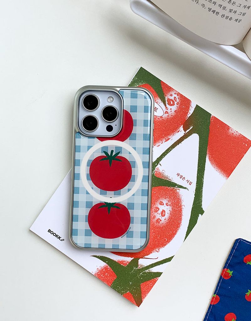  [MADE]トマトソーダ シルバーエポキシ MagSafe iPhoneケース