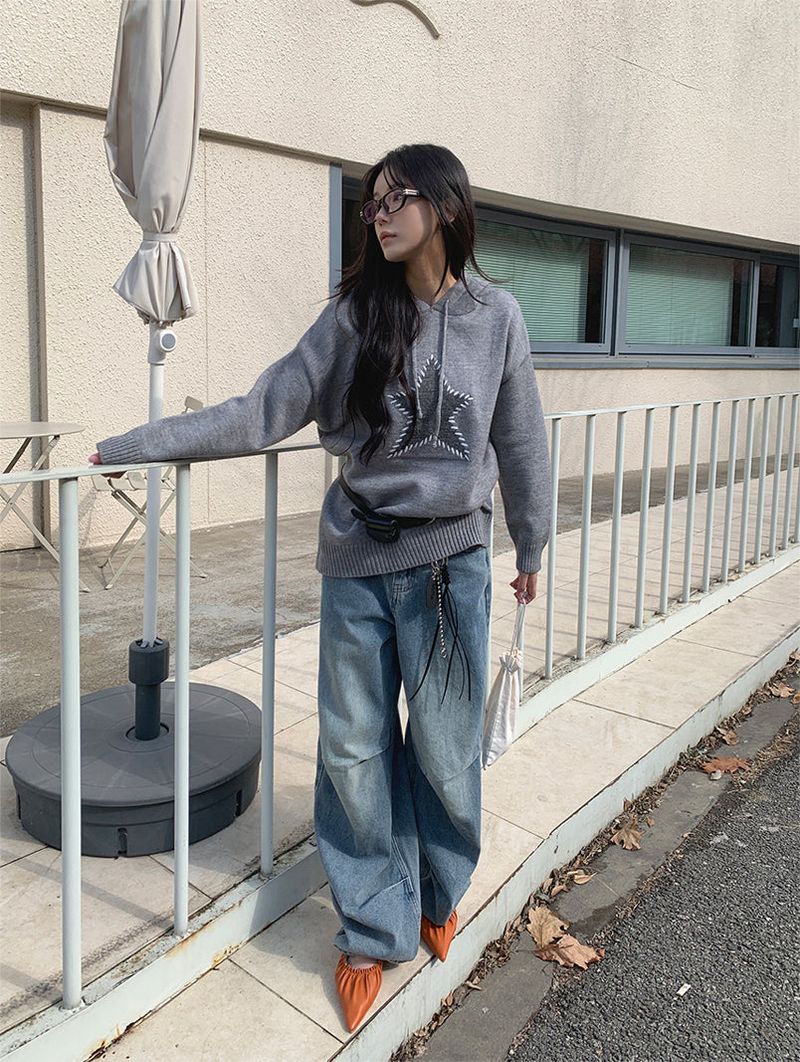 VINTAGE STAR HOODIE KNIT