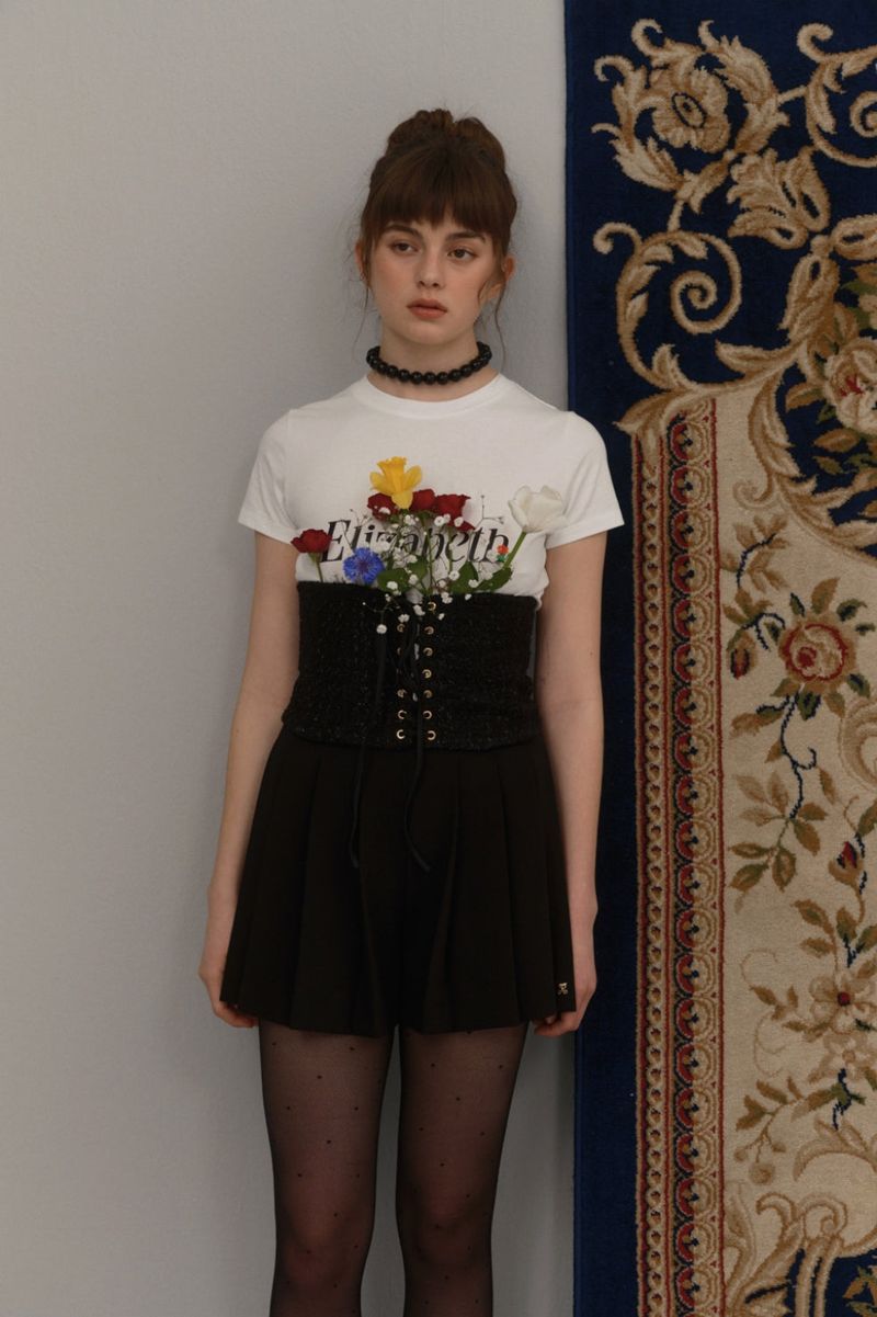Pleated shorts