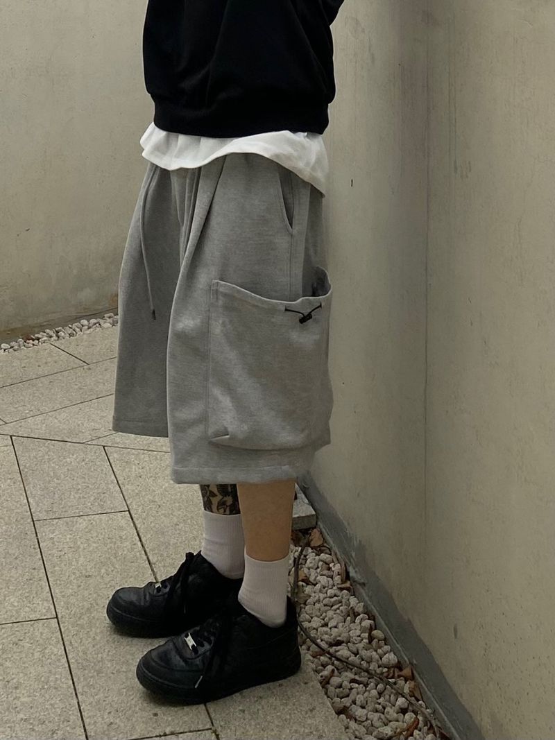 String big pocket half pants 3C