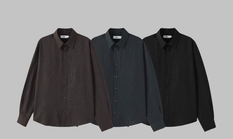 Sheer Stripe Long-Sleeve Shirt