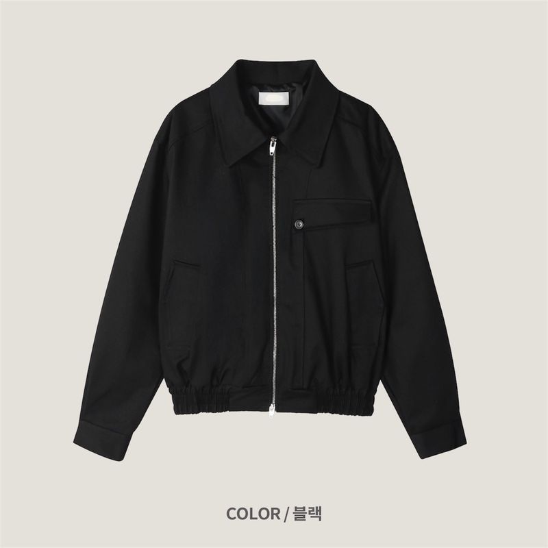City Collar Blouson Jacket (2 Colors)