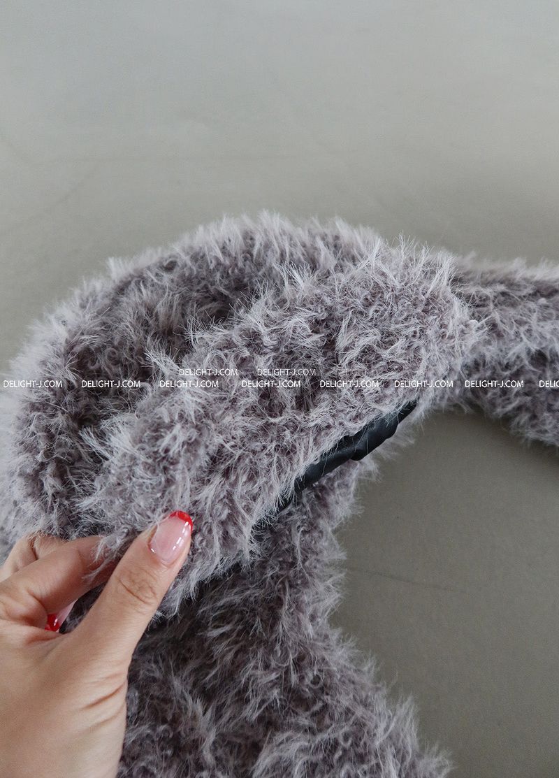 Earrings Roll Up Fur Truffer Hat