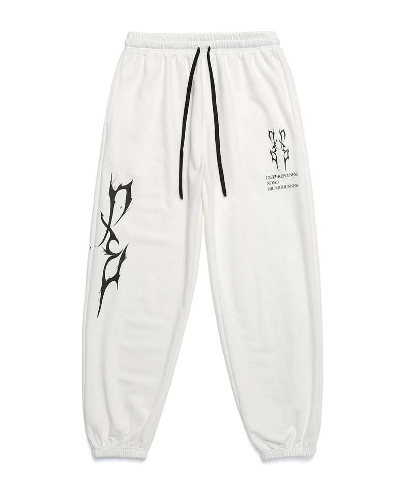 ONE SIDE THUNDER LOGO PANTS