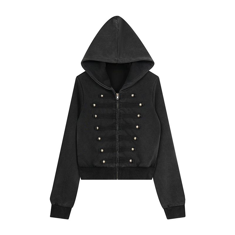 Cozy&Kitsch（コージーアンドキッチ）の「Narelle Metal Strap Hoodie Zip-up（Jackets/Outerwear）」