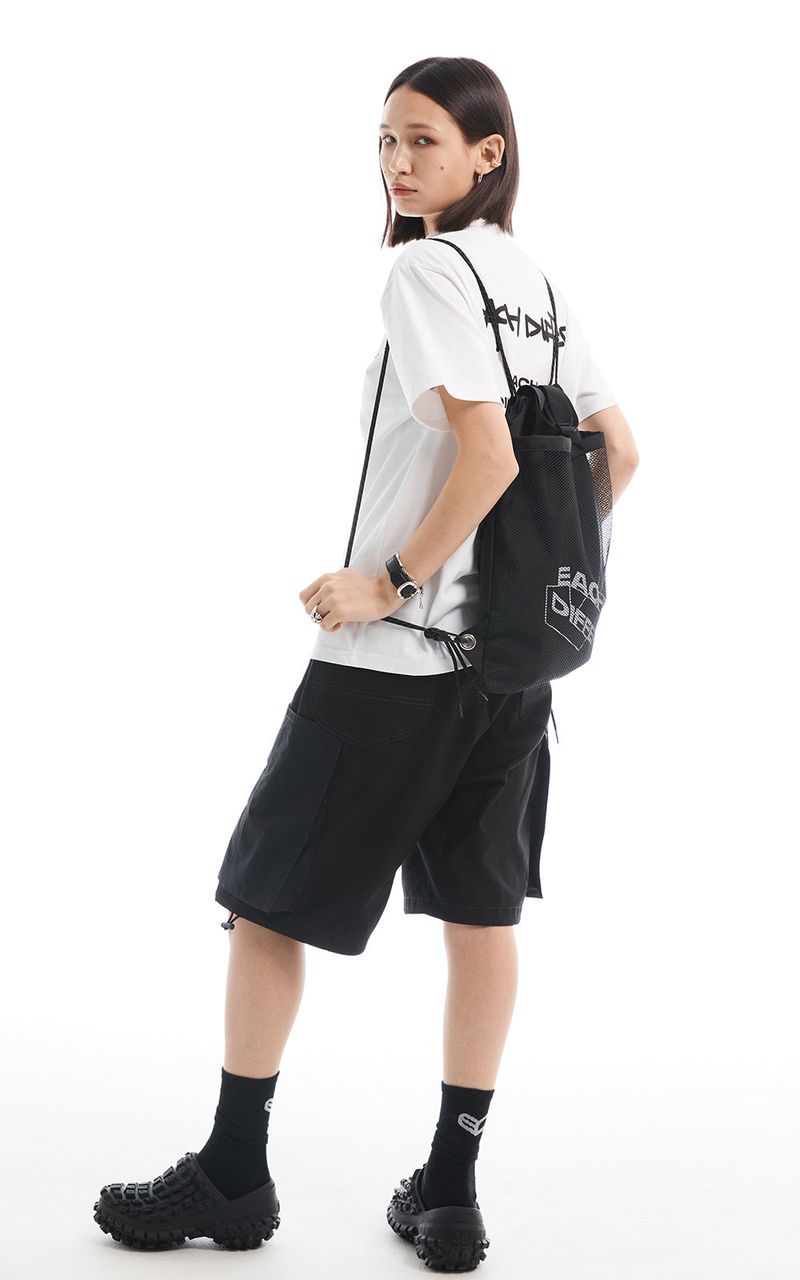 BERMUDA DRAWSTRING PANTS_BLACK