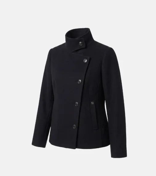 26FW★ [ EEUN MADE ] Rosette High-Neck Jacket