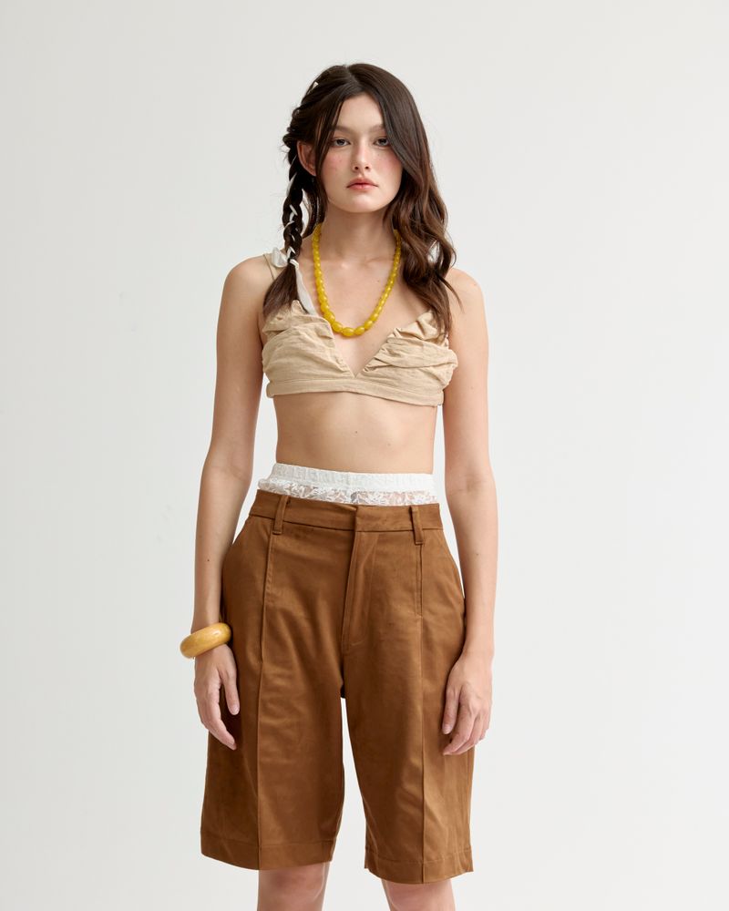 EVIE april MICRO-SUEDE BERMUDA SHORT