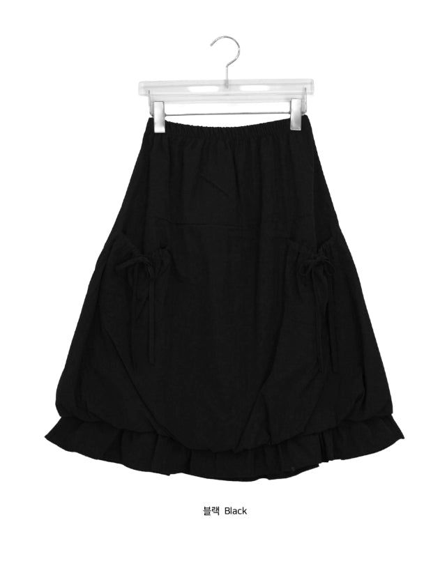 Dorian Pocket Pumpkin Balloon Midi Skirt
