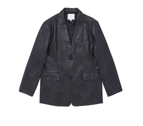 Kates leather over blazer