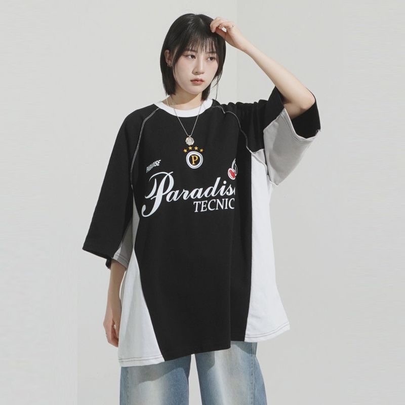 KIXI（キッシー）の「Color block raglan over t-shirt（Tops）」