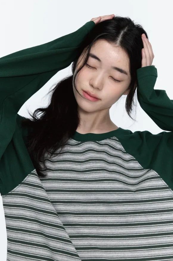 26FW★ Stripe Raglan Long Sleeve