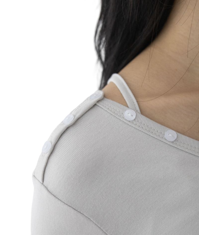 (Set) Mina V-Neck Layered T-Shirt