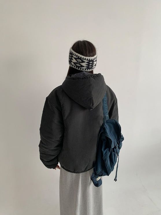 [unisex] Thatdi Two-Way Hood Padding Jumper