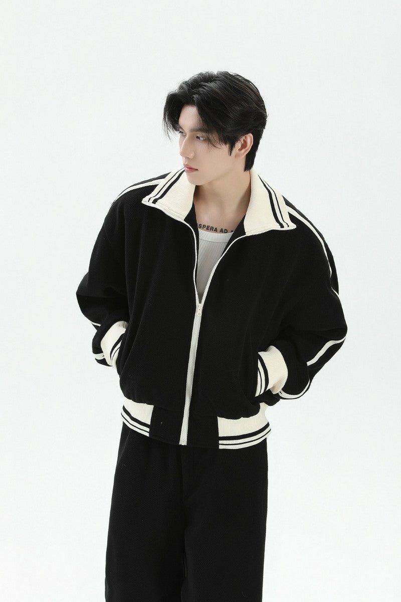 TURNTIDE( ターンタイド)の「Colorblock Zip Stand Collar Jacket(Jackets/Outerwear)」