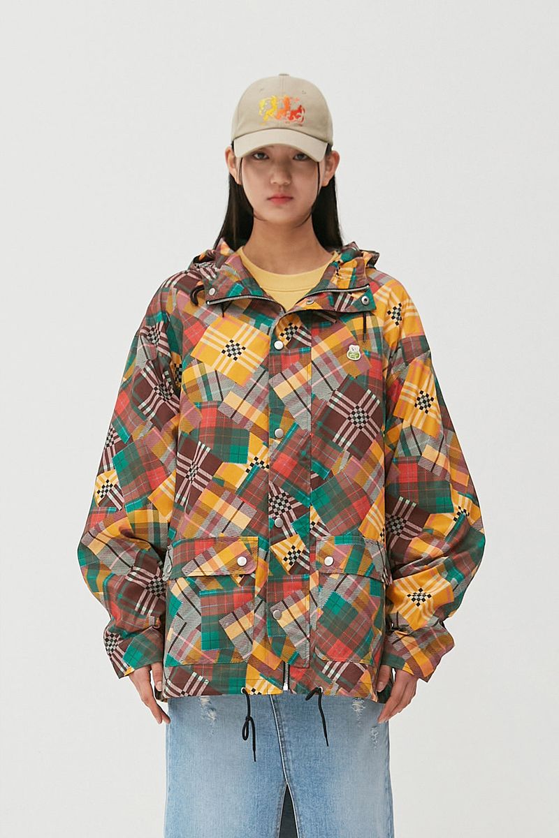 APIECEOFCAKE（ピースオブケイク）の「Multi Check Wind Jacket_Green Check（Jackets/Outerwear）」